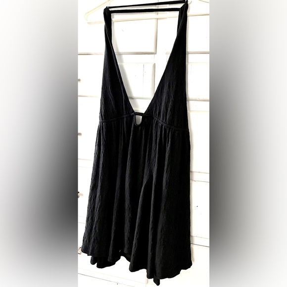 Free People Beach NWOT Emma Louise mini dress in black only size small - Picture 7 of 16